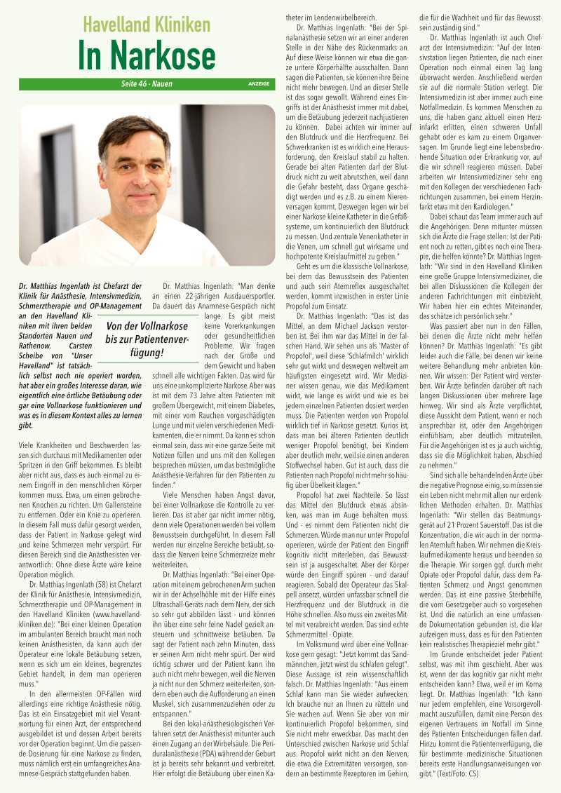 Pressemitteilung Mobile Landarztpraxis in Nennhausen