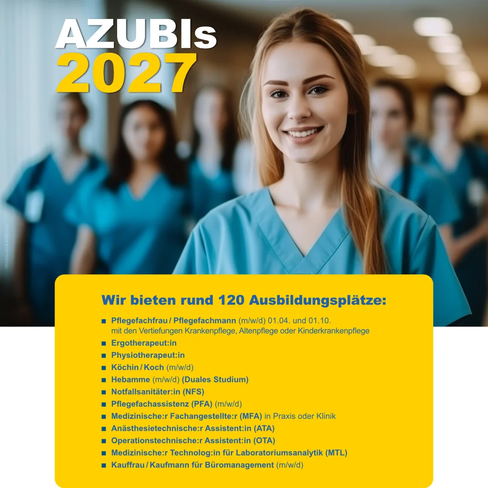 AZUBIs 2027 – Wir bieten rund 120 Ausbildungsplätze