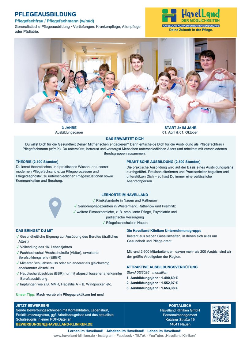 Flyer-Generalistische-Pflegeausbildung-2027 Infoblatt Generalistische Pflegeausbildung 2027